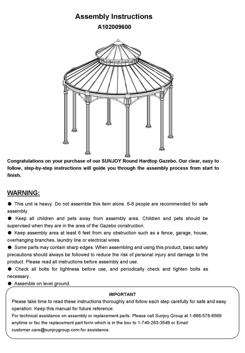 Sunjoy A102009600 User manual Sunjoy A102009600 User manual