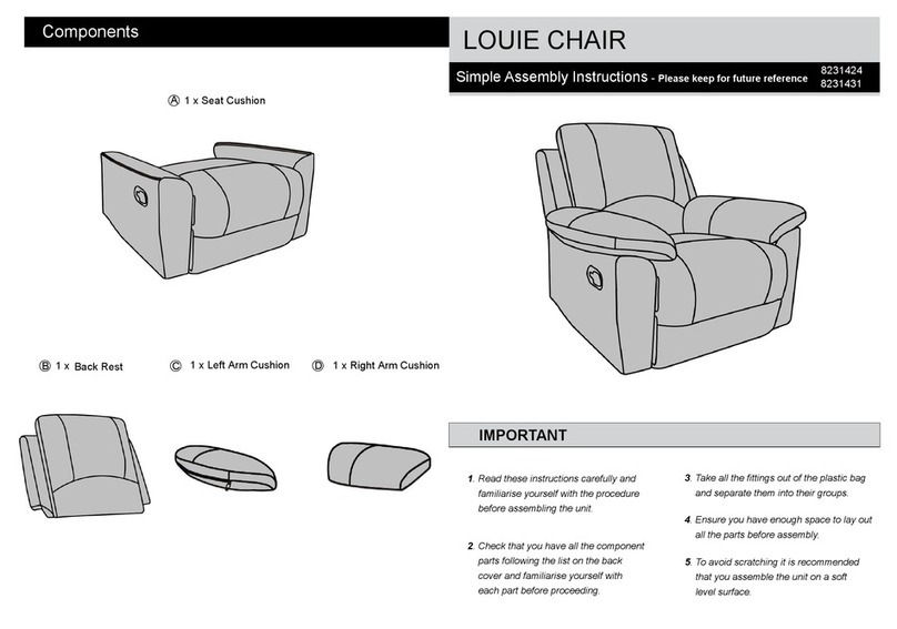 Argos LOUIE 8231424 Assembly instructions