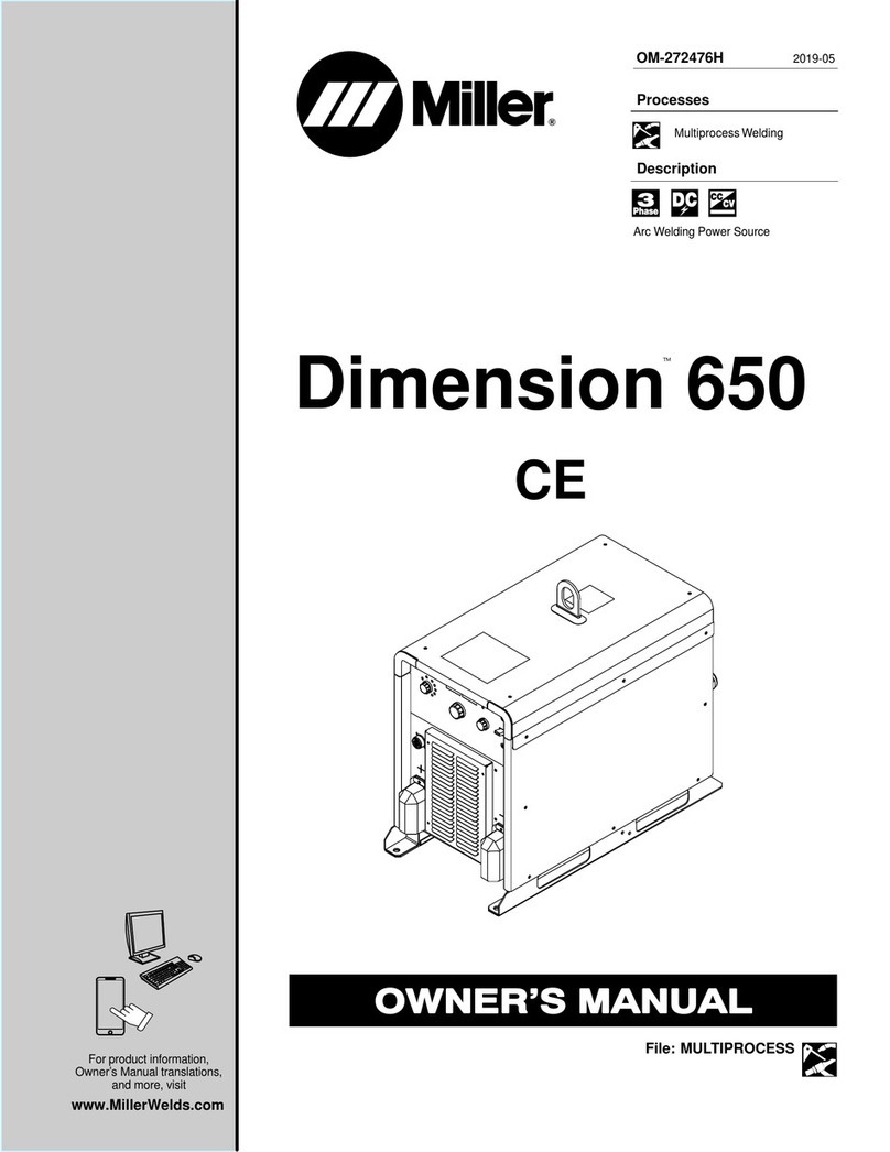 Miller Dimension 650 CE User manual