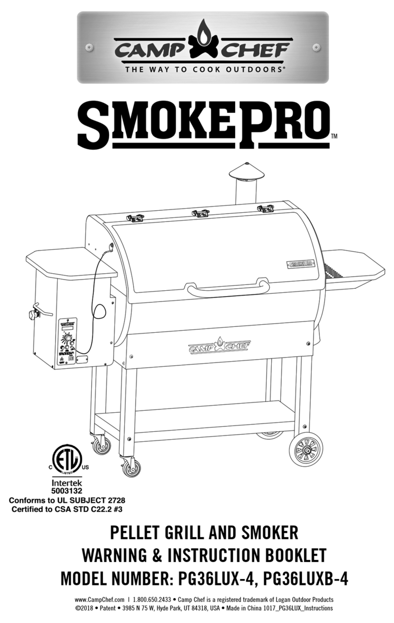 Camp Chef SMOKEPRO PG36LUX-4 User manual
