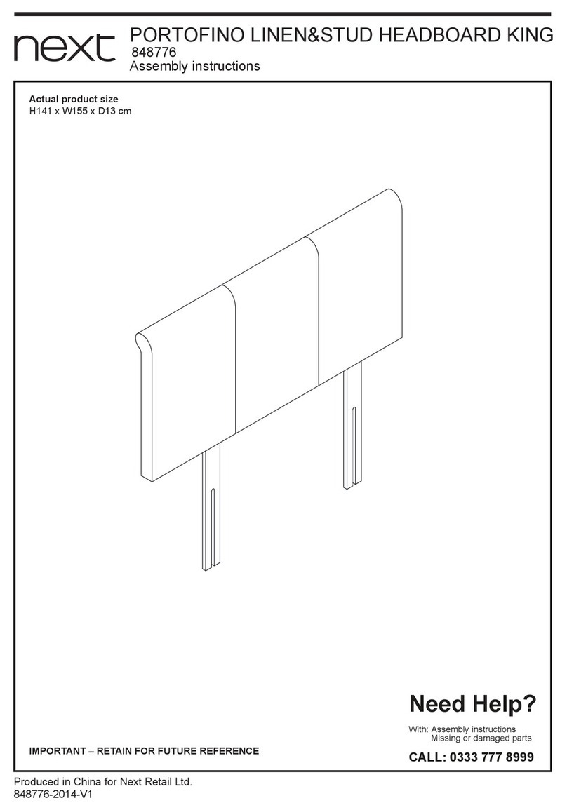 Next PORTOFINO 848776 Assembly instructions
