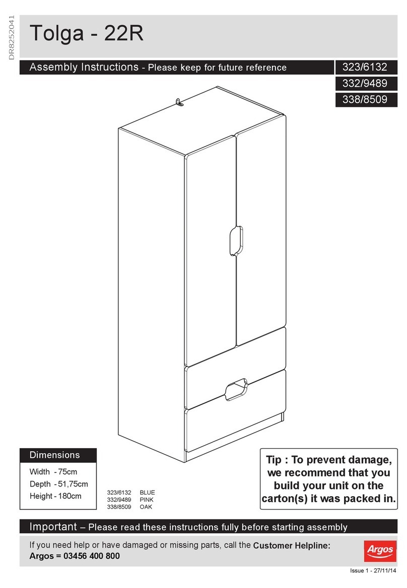Argos Tolga 323/6132 Assembly instructions