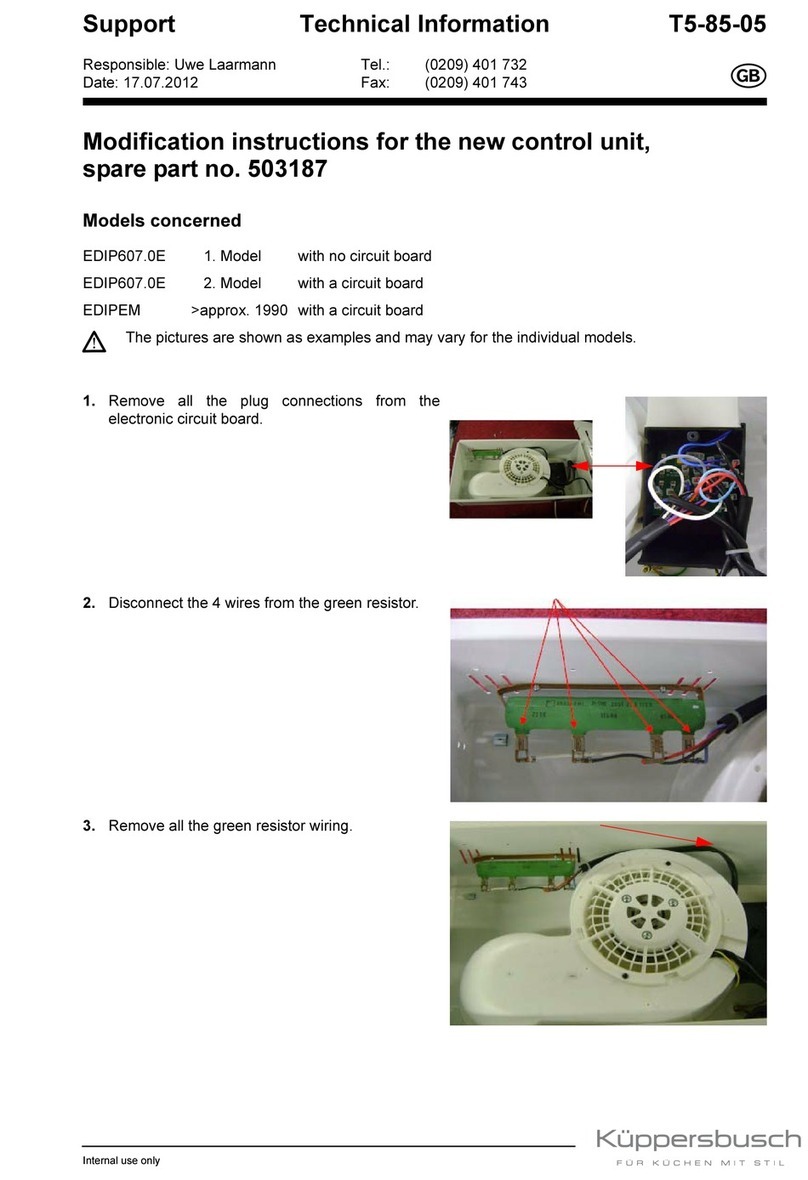 Kuppersbusch 503187 technical information