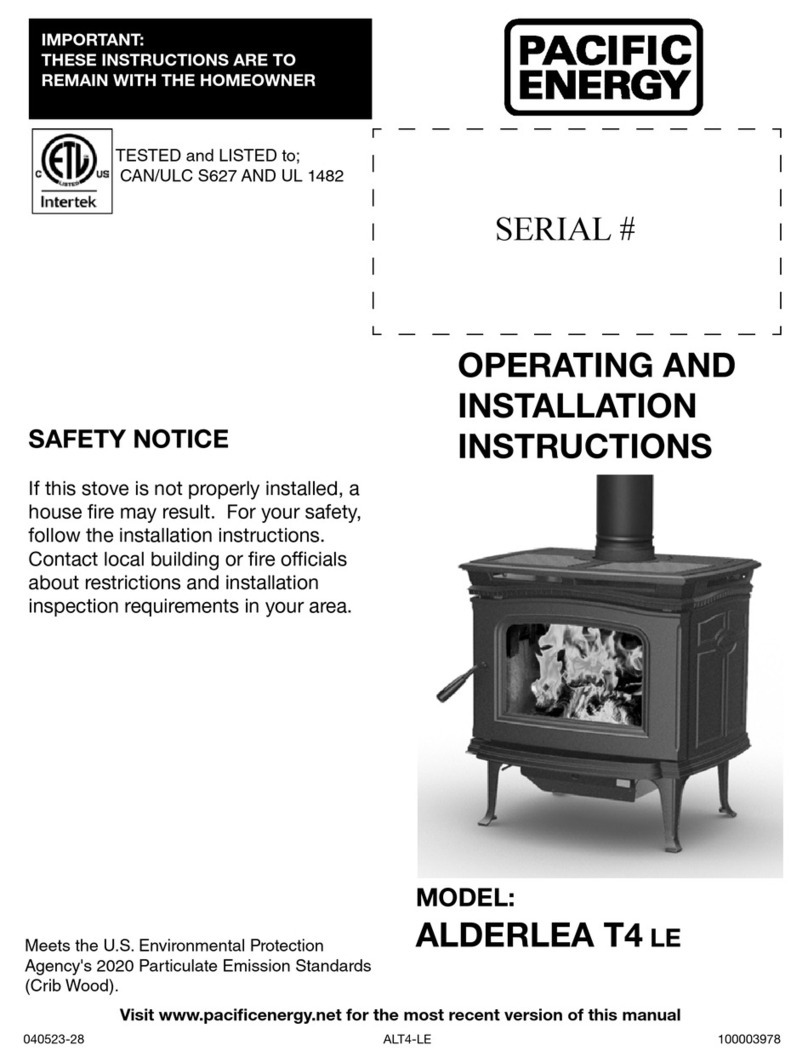 Pacific energy ALDERLEA T4 LE User manual Pacific energy ALDERLEA T4 LE User manual