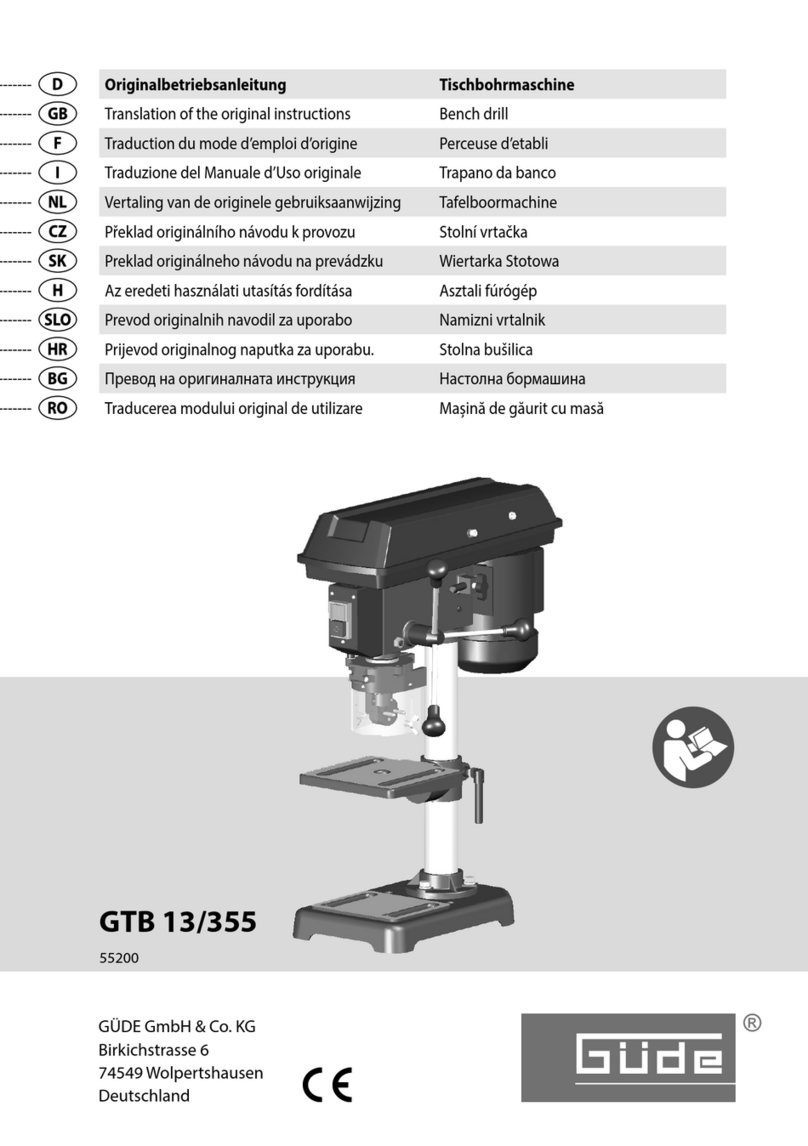 GÜDE GTB 13/355 Translation of the original instructions
