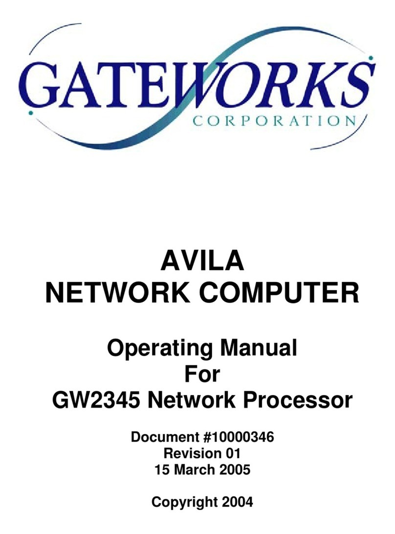 GATEWORKS AVILA GW2345 operating manual GATEWORKS AVILA GW2345 operating manual