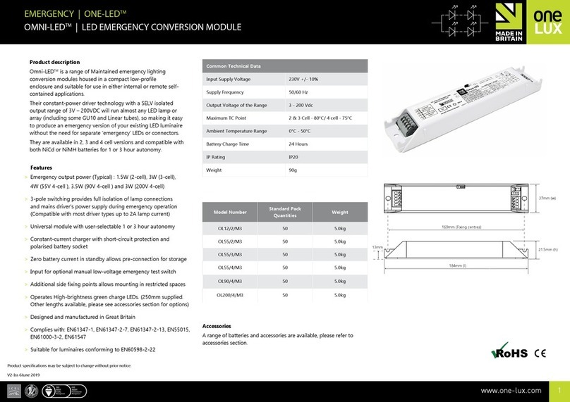 One Lux OMNI-LED OL12/2/M3 manual