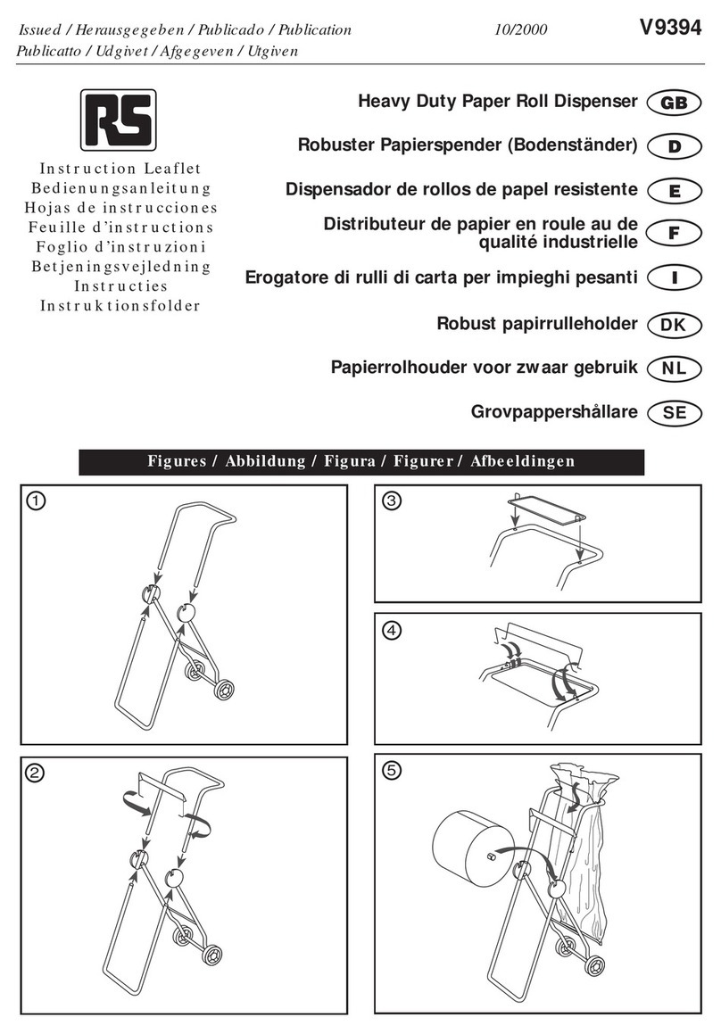 RS V9394 Instruction leaflet