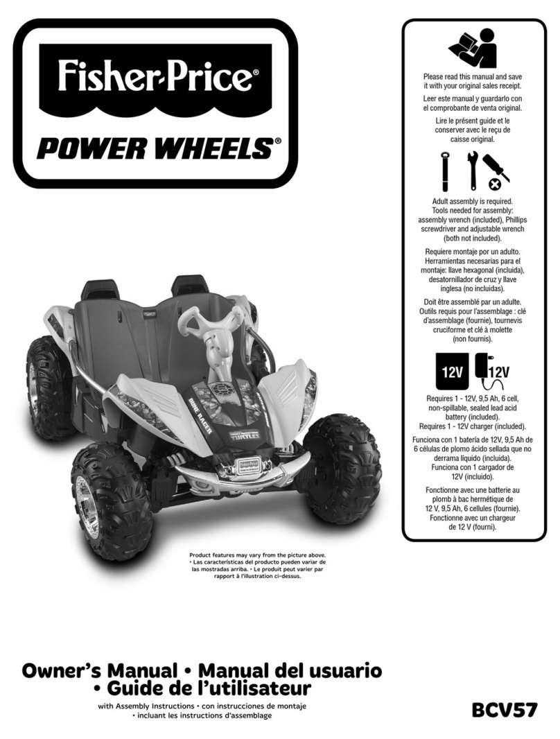 Fisher-Price POWER WHEELS BCV57 owner's manual