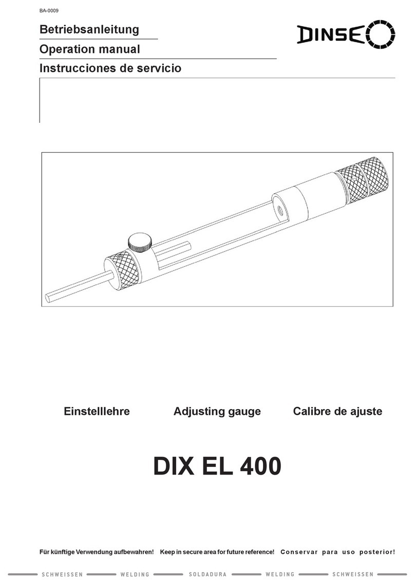 DINSE DIX EL 400 Operation manual DINSE DIX EL 400 Operation manual