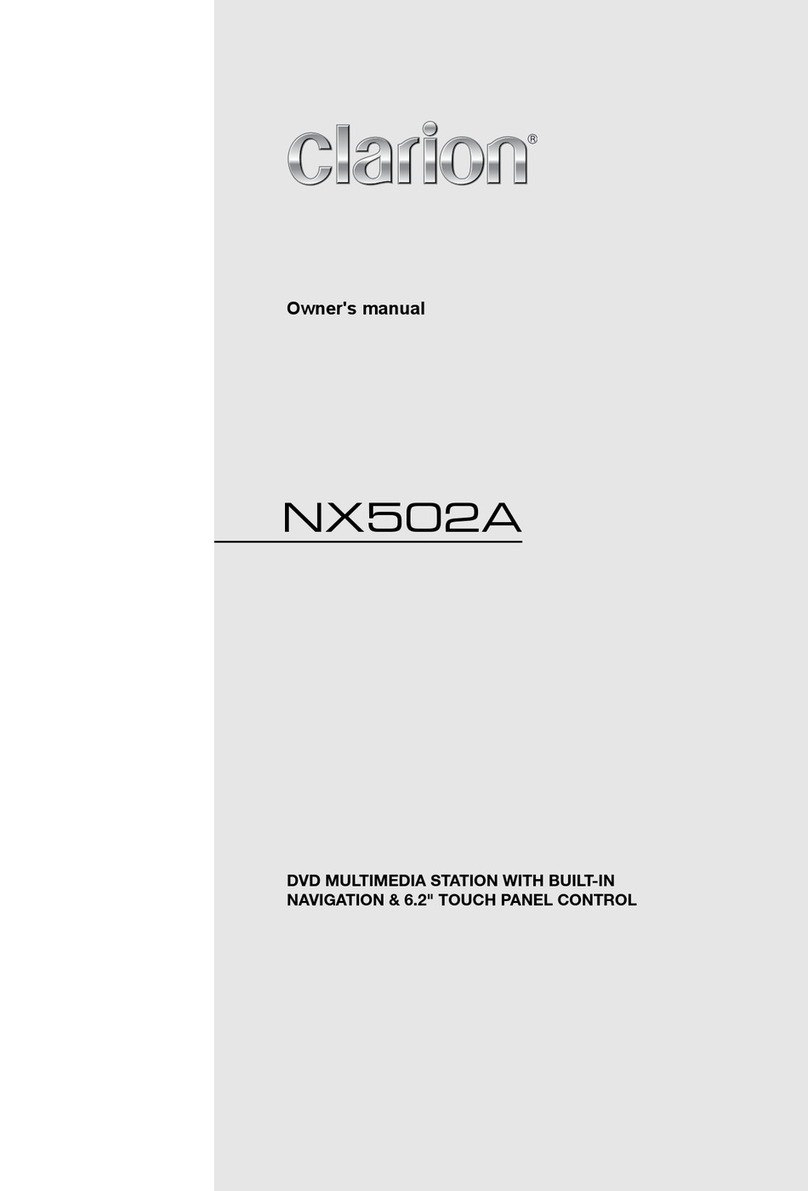 Clarion NX502A owner's manual