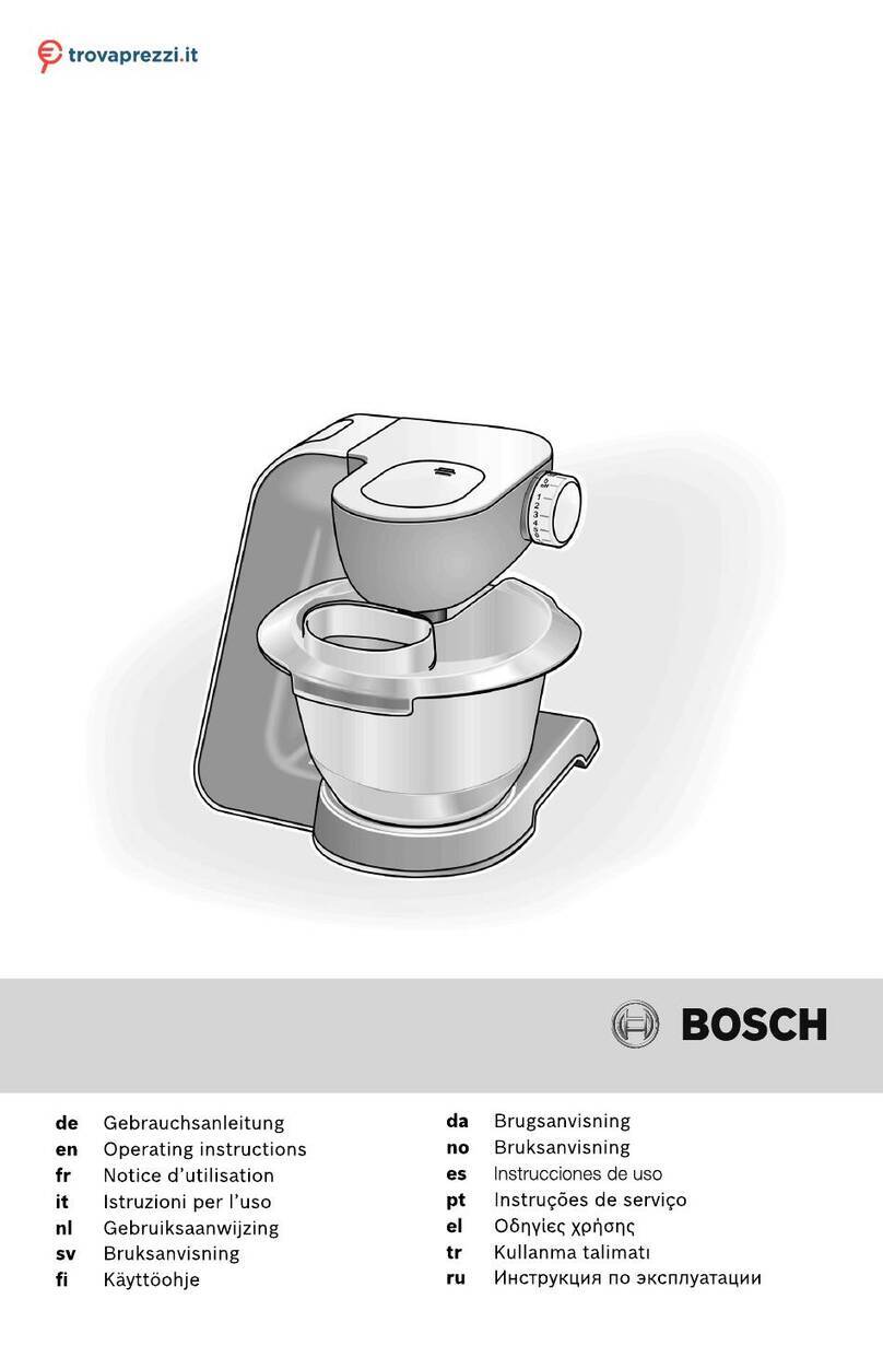 Bosch Home Professional MUM57 Series instructions