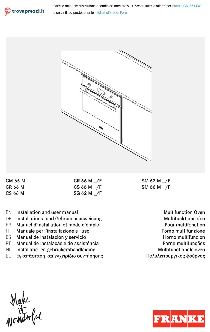 Franke CR 66 F User manual
