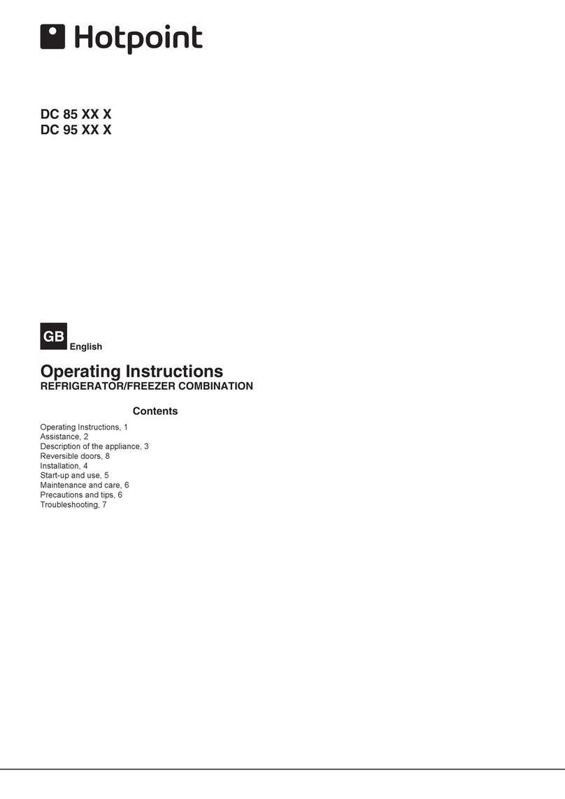 Hotpoint DC 85 Series User manual