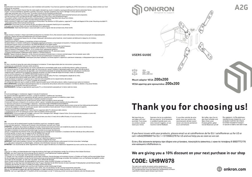 ONKRON A2G user guide