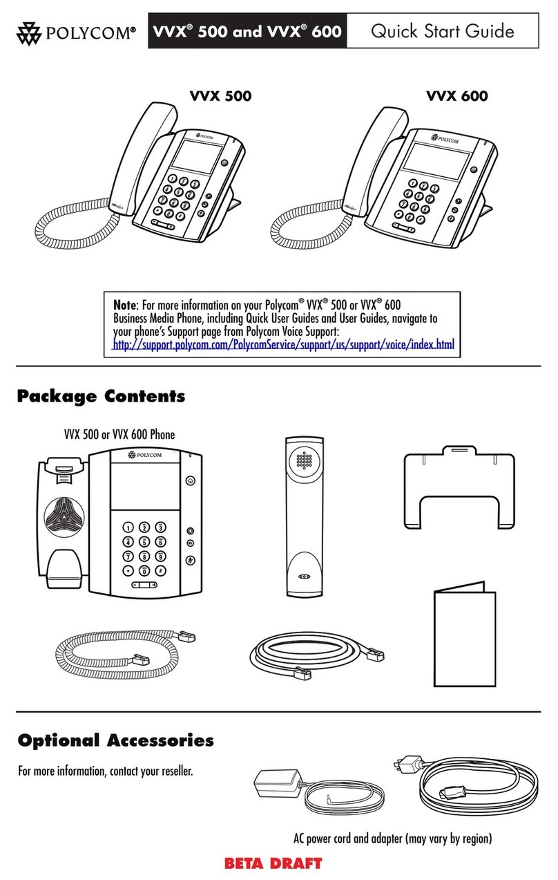 Polycom VVX 500 User manual