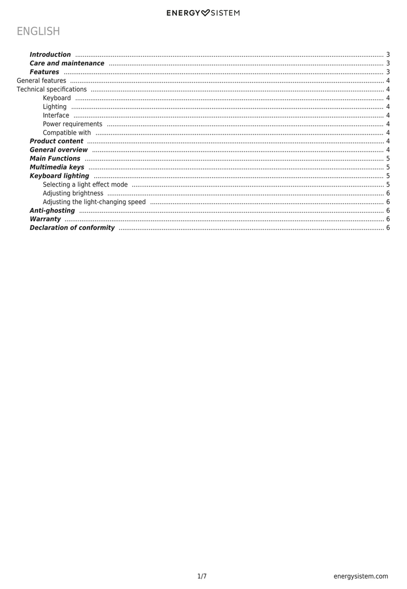 ENERGY SISTEM ESG K6 user manual