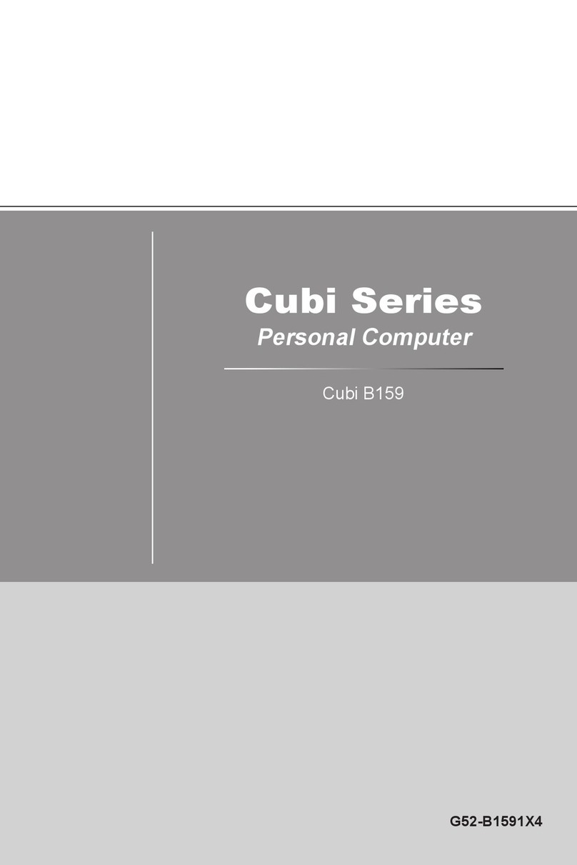 MSI Cubi B159 User manual
