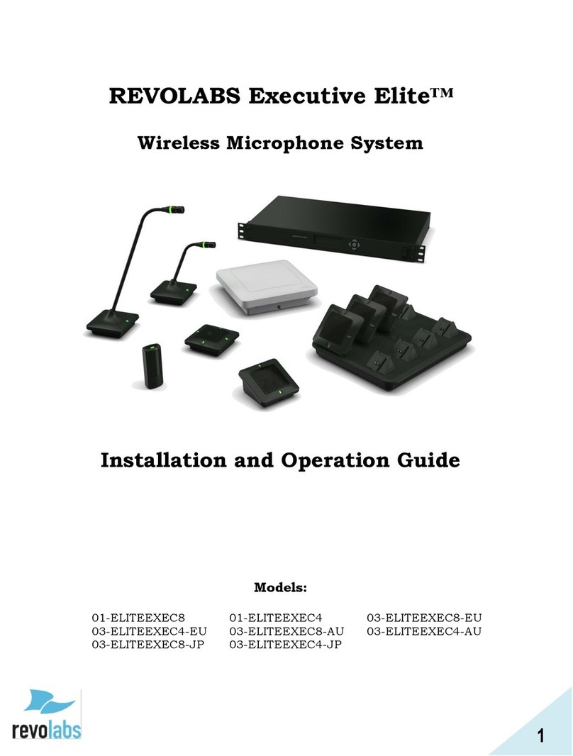 Revolabs Executive Elite 03-ELITEEXEC8-AU Installation and operation guide