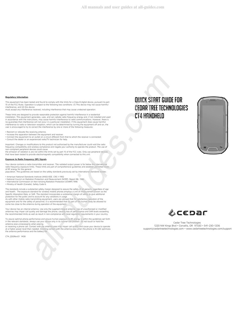 Cedar CT4 User manual