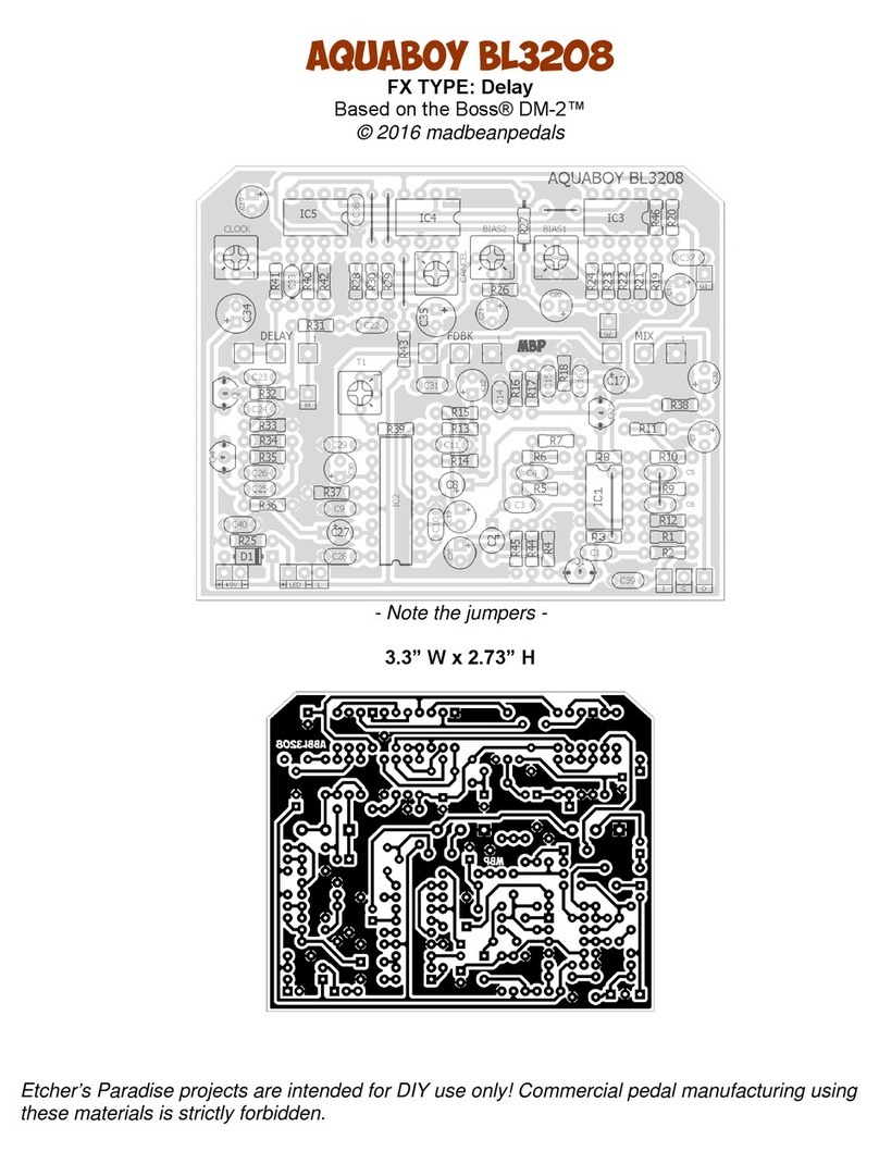 Mad Bean Pedals AQUABOY BL3208 manual