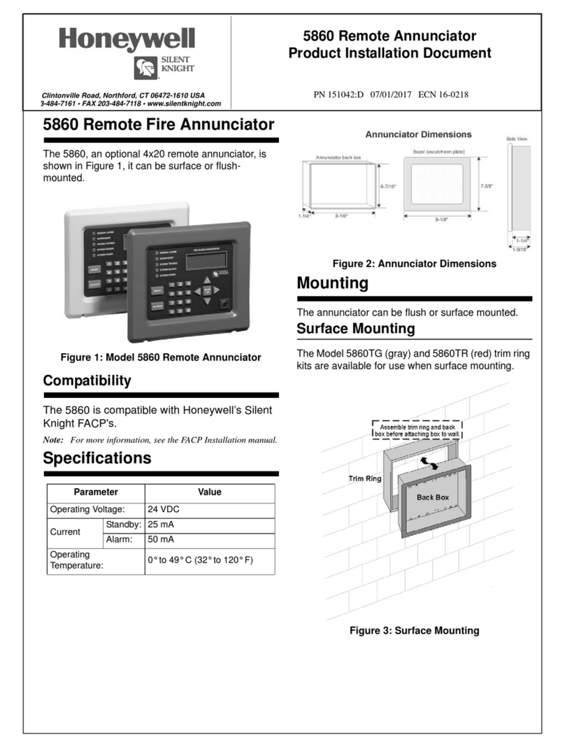 Honeywell SILENT KNIGHT 5860 Technical manual