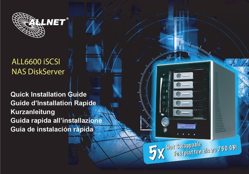 Allnet ALL6600 iSCSI NAS DiskServer User manual