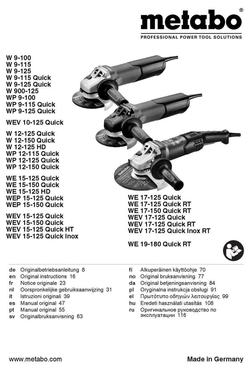 Metabo WP 9-100 Original instructions