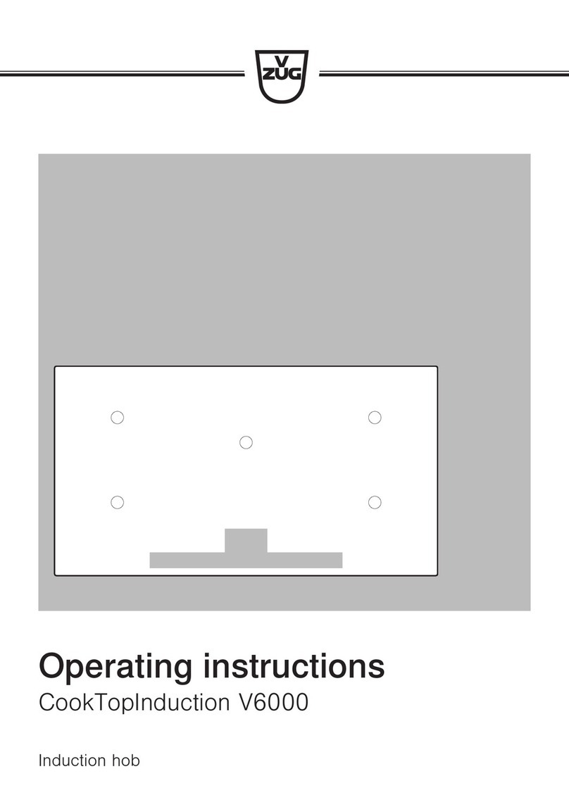 V-ZUG CookTopInduction V6000 User manual