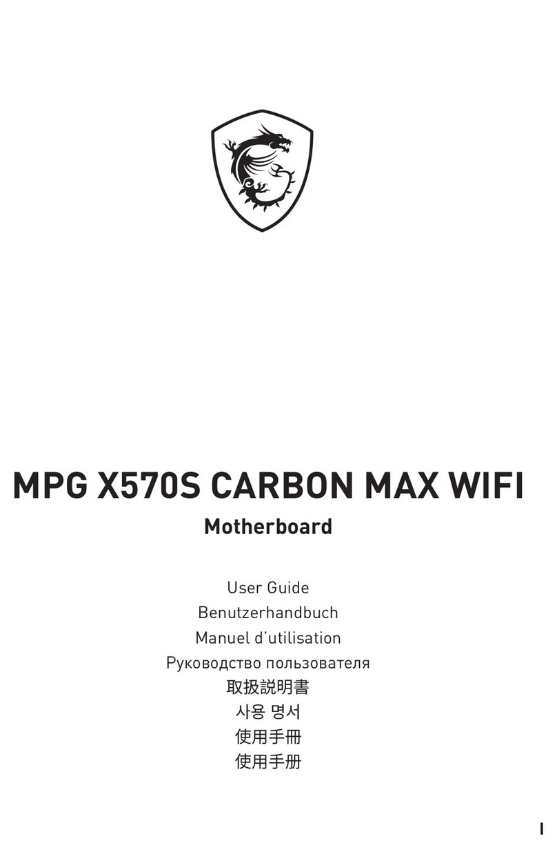 MSI MPG X570S Carbon EK X User manual