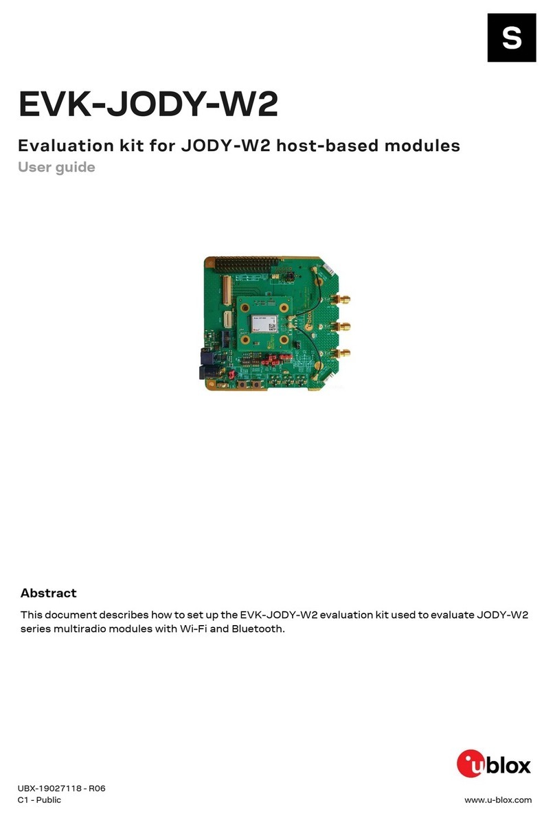 Ublox EVK-JODY-W2 User manual