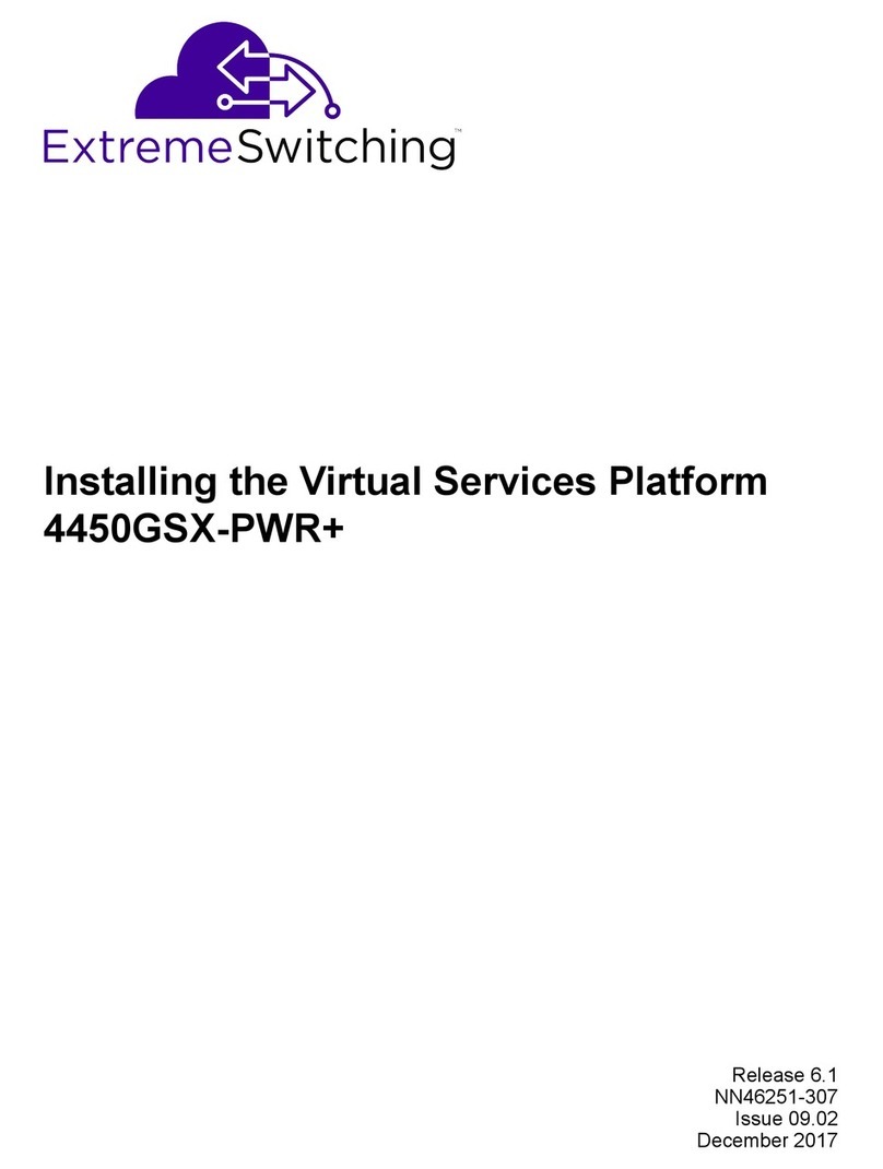 ExtremeSwitching VSP 4450GSX-PWR+ Instruction Manual