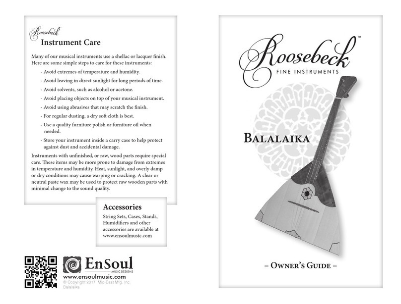 EnSoul Rossebeck Balalaika owner's guide