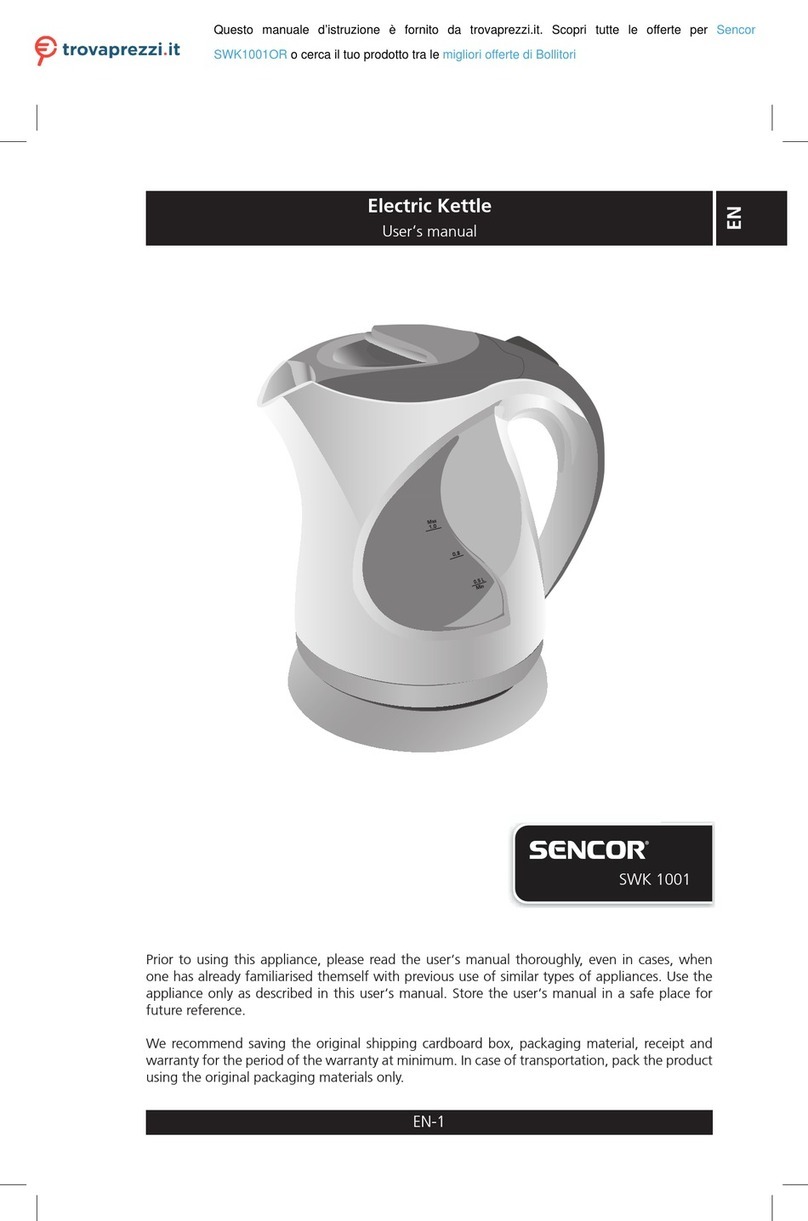 Sencor SWK1001OR User manual