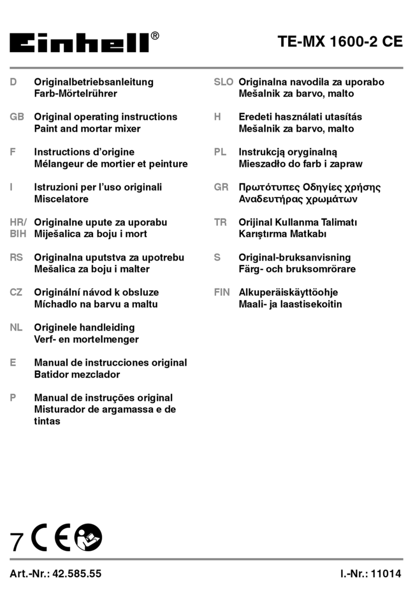 EINHELL TE-MX 1600-2 CE User manual