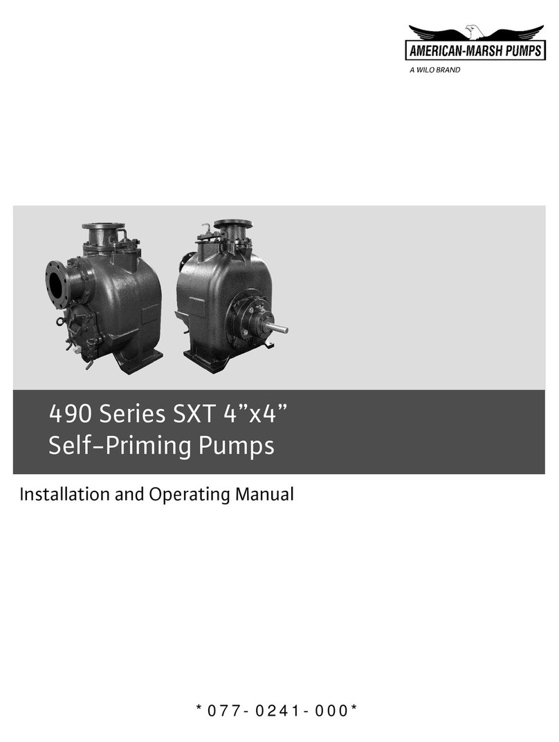 Wilo AMERICAN-MARSH PUMPS SXT 4x4 490 Series User manual