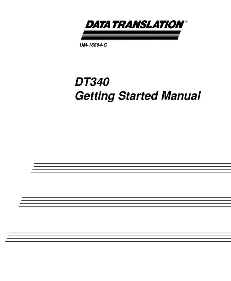 Data Translation DT340 Getting started manual