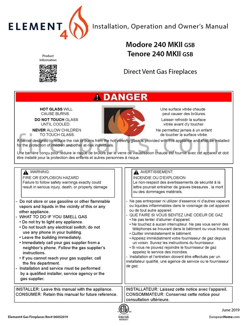 Element4 Modore 240 MKII GSB User manual Element4 Modore 240 MKII GSB User manual