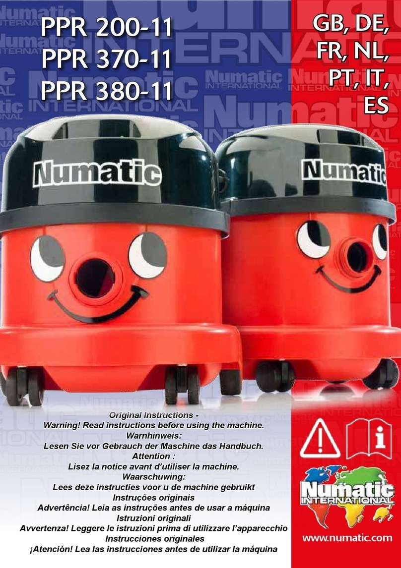 Numatic PPR 200-11 User manual