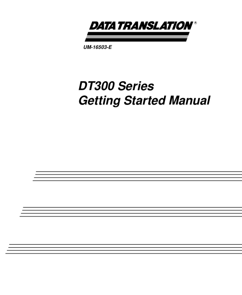 Data Translation DT300 Series Getting started manual