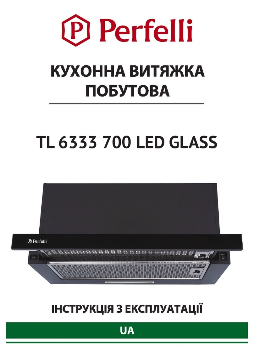 Perfelli TL 6333 700 LED GLASS user manual