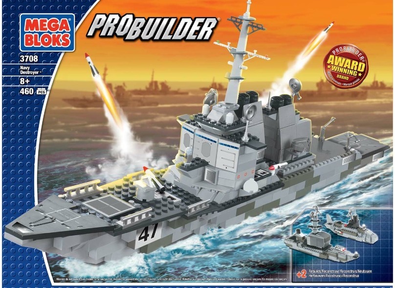 Mega Bloks PROBUILDER NAVY DESTROYER 3708 Assembly instructions Mega Bloks PROBUILDER NAVY DESTROYER 3708 Assembly instructions