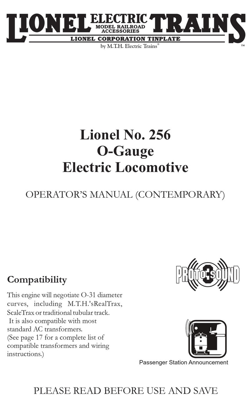 MTHTrains Lionel Trains 256 User manual
