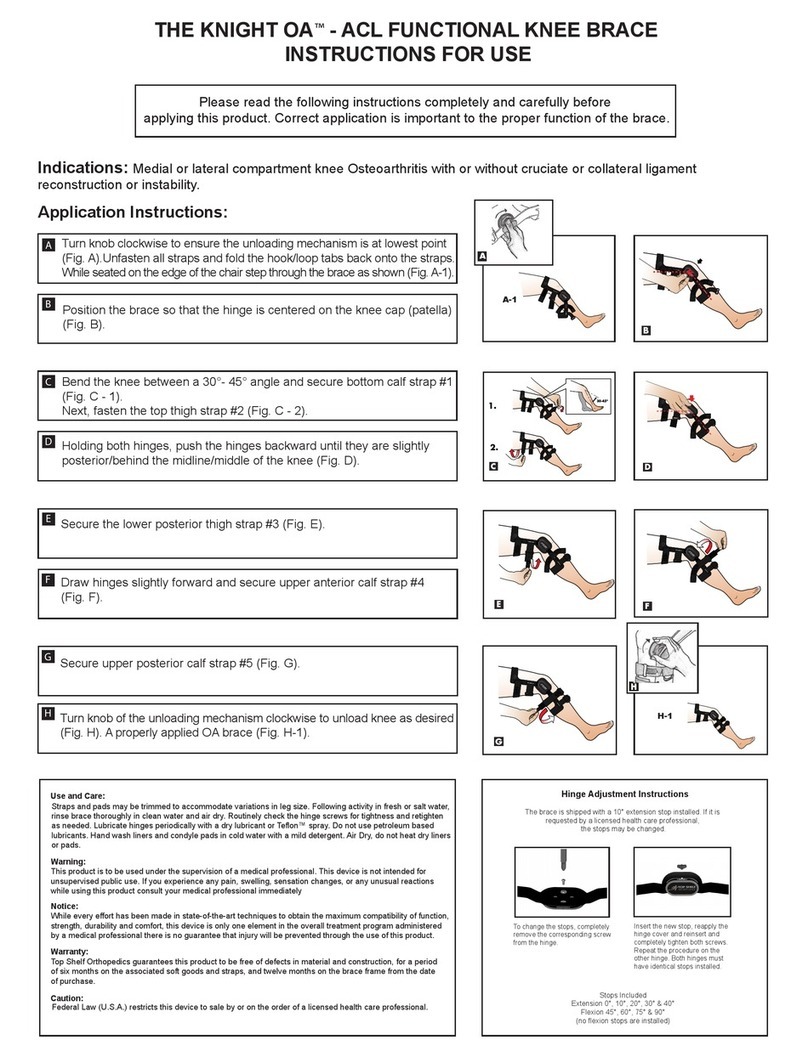 Pacific Medical KNIGHT OA Instructions for use Pacific Medical KNIGHT OA Instructions for use