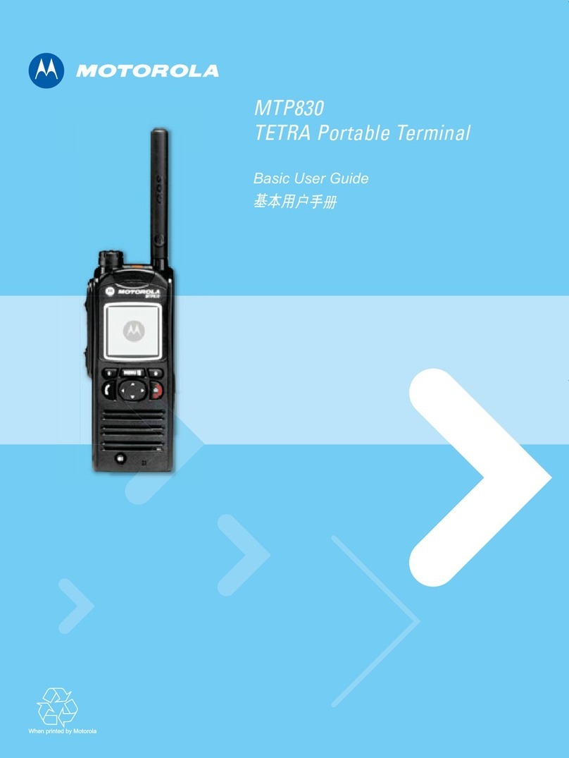 Motorola MTP830 Operating and maintenance manual