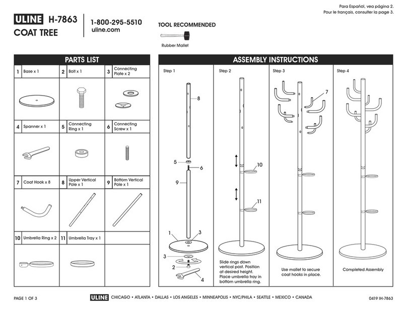 U-Line H-7863 quick start guide U-Line H-7863 quick start guide