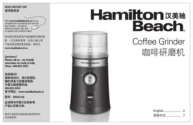 Hamilton Beach 80393-CN manual
