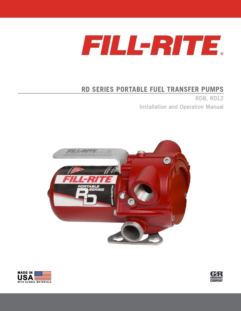 FILL-RITE RD Series Installation and operation manual