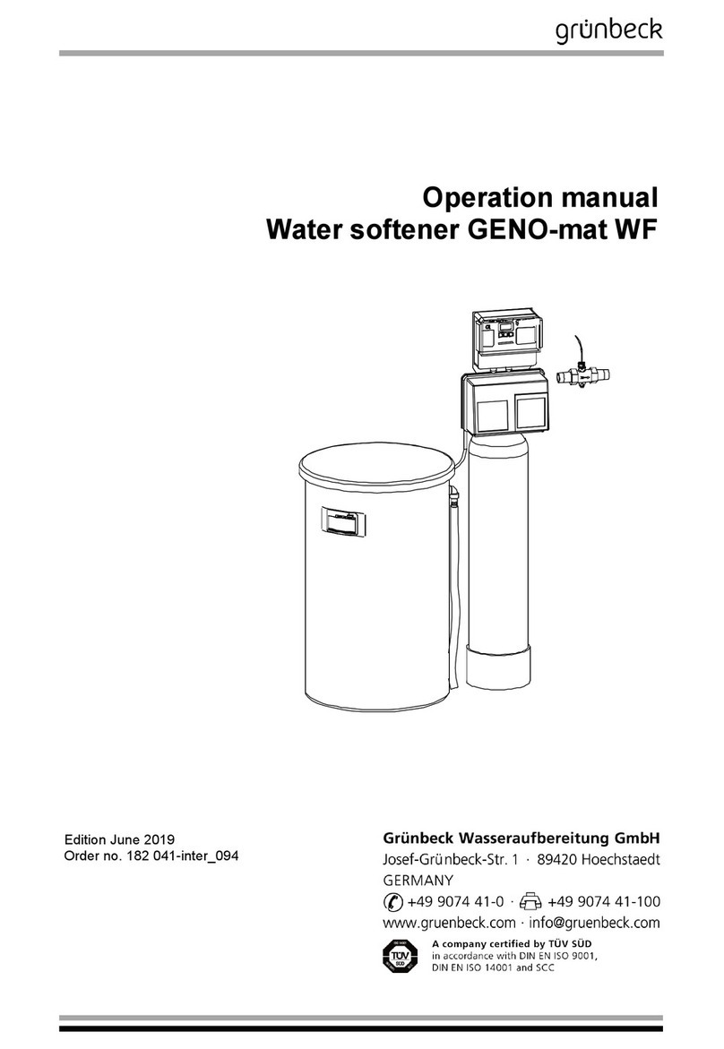 Grunbeck GENO-mat WF Series Operation manual