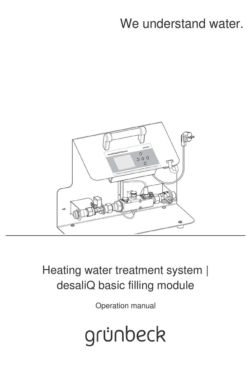 Grunbeck desaliQ basic filling module Operation manual